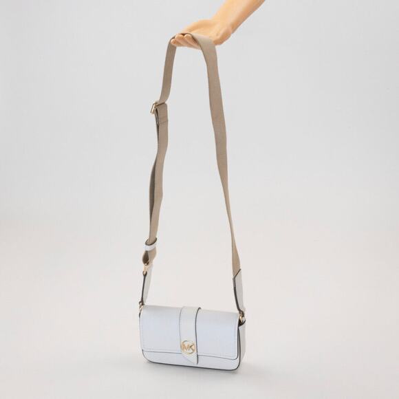 MICHAEL Michael Kors XS Saffiano Leather Sling Crossbody Bag White (Pre-owned) - Picture 1 of 4